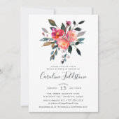 Invitation de la douche nuptiale Posy Forest (Devant)
