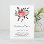 Invitation de la douche nuptiale Posy Forest (Debout devant)