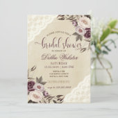 Invitation de la douche nuptiale Profondes Purple  (Debout devant)