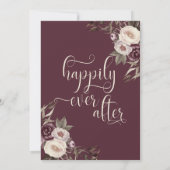 Invitation de la douche nuptiale Profondes Purple  (Dos)