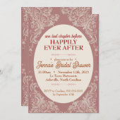 Invitation de la douche nuptiale Rococo | 5x7 cust (Devant / Derrière)