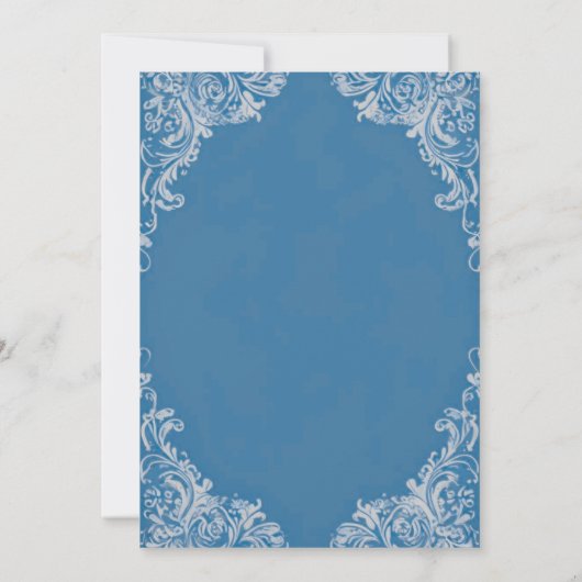 Invitation de la douche nuptiale Rococo | Baroque (Dos)