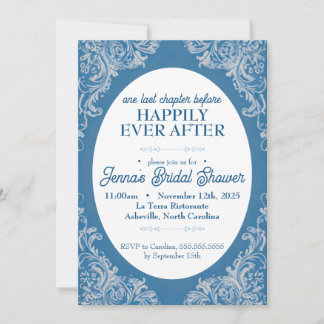 Invitation de la douche nuptiale Rococo | Baroque