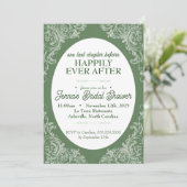 Invitation de la douche nuptiale Rococo | Jardin V (Debout devant)