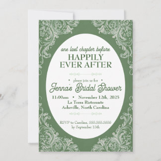 Invitation de la douche nuptiale Rococo | Jardin V