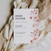 Invitation de la douche nuptiale rose Mariage