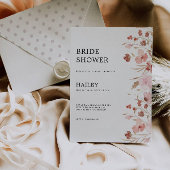 Invitation de la douche nuptiale rose Mariage