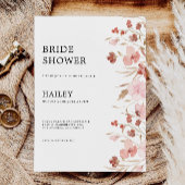 Invitation de la douche nuptiale rose Mariage