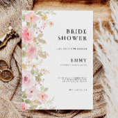 Invitation de la douche nuptiale rose Mariage