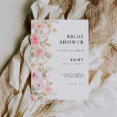 Invitation de la douche nuptiale rose Mariage