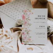 Invitation de la douche nuptiale rose Mariage
