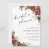 Invitation de la douche nuptiale Rustique Pine Poi (Devant)