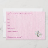 Invitation de la douche nuptiale Spring Beauté (Dos)
