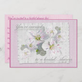 Invitation de la douche nuptiale Spring Beauté (Devant / Derrière)