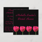Invitation de la douche nuptiale Tulip (Devant / Derrière)