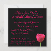 Invitation de la douche nuptiale Tulip (Dos)
