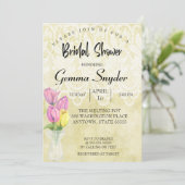 Invitation de la douche nuptiale TULIP, mariage de (Debout devant)