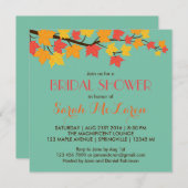 Invitation de la douche nuptiale turquoise des Feu (Devant / Derrière)