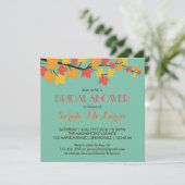 Invitation de la douche nuptiale turquoise des Feu (Debout devant)