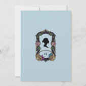 Invitation de la douche nuptiale vintage Blue Brid (Dos)