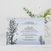 Invitation de la douche nuptiale Winter Wonderland (Debout devant)