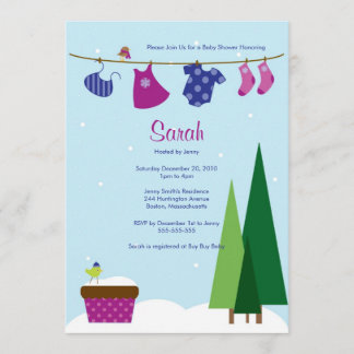 Invitation de la douche pour bébés