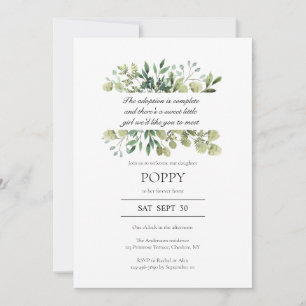 Invitation de la Faire-part d'adoption