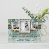 Invitation de la Faire-part de diplôme en photo ru (Debout devant)