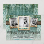 Invitation de la Faire-part de diplôme en photo ru (Devant / Derrière)