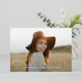 Invitation de la Faire-part de graduation de la ca (Debout devant)