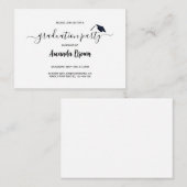 Invitation de la Faire-part de graduation moderne (Devant / Derrière)