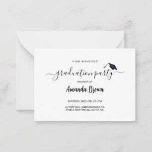 Invitation de la Faire-part de graduation moderne