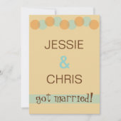 Invitation de la Faire-part Décontractée du mariag (Devant)