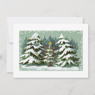 Invitation de la famille des arbres de Noël