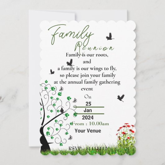 Invitation de la famille Reuion (Devant)