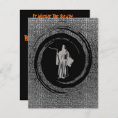 Invitation de la Faucheuse noire (Devant / Derrière)