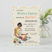 Invitation de la femme au foyer des années 1950 (Debout devant)