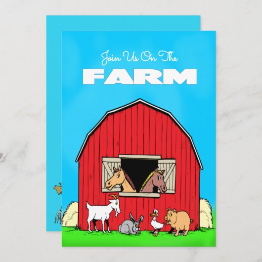 Invitation de la ferme (Devant / Derrière)