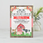 Invitation de la ferme baby shower (Debout devant)