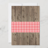 Invitation de la ferme baby shower (Dos)