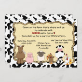 Invitation de la ferme Yee-Ha (Devant / Derrière)