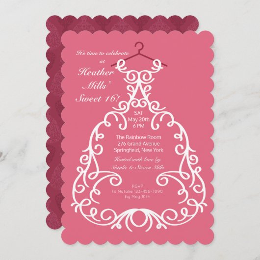 Invitation de la fête (Devant / Derrière)