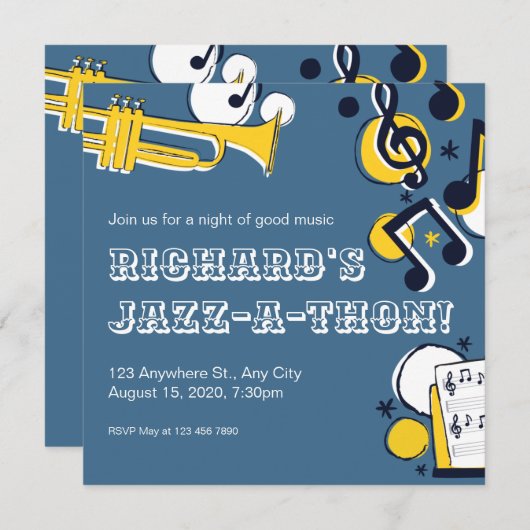 Invitation de la fête (Devant / Derrière)