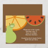 Invitation de la fête (Devant / Derrière)