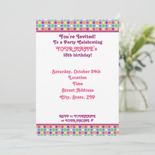 Invitation de la fête (Debout devant)