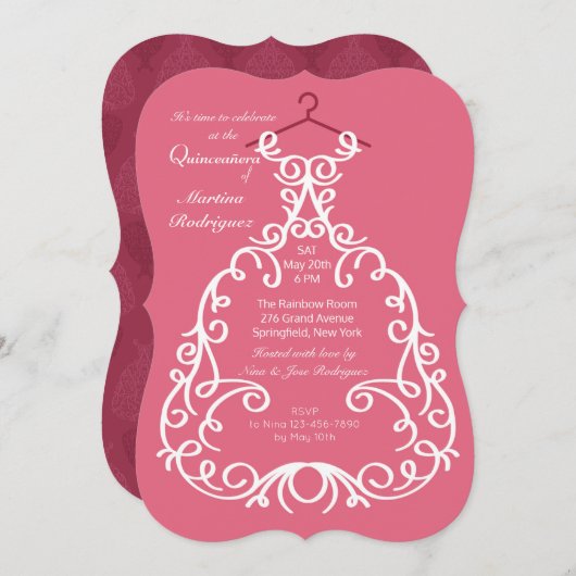 Invitation de la fête (Devant / Derrière)