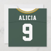 Invitation de la fête à thème du Jersey, LAX (Dos)