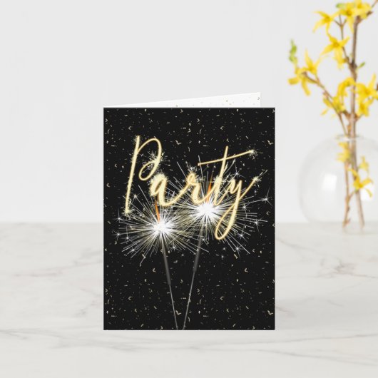 Invitation de la fête Anniversaire (Fleur jaune)