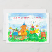 Invitation de la fête Anniversaire de enfant de la (Devant)