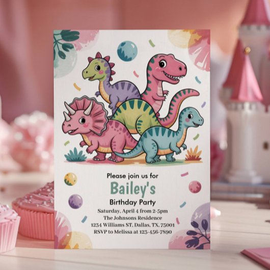 Invitation de la fête Anniversaire de enfant du di
